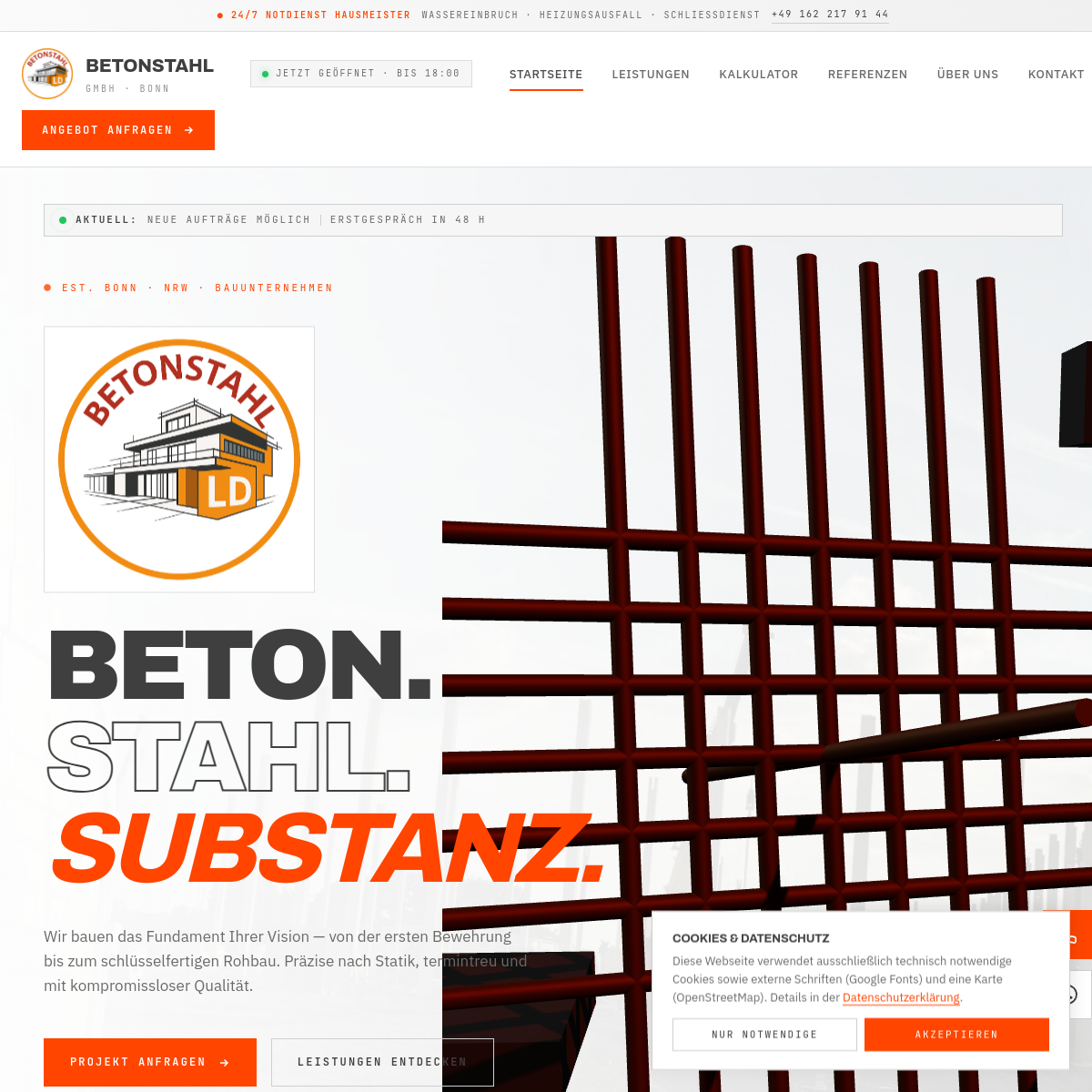 Screenshot von LD Betonstahl