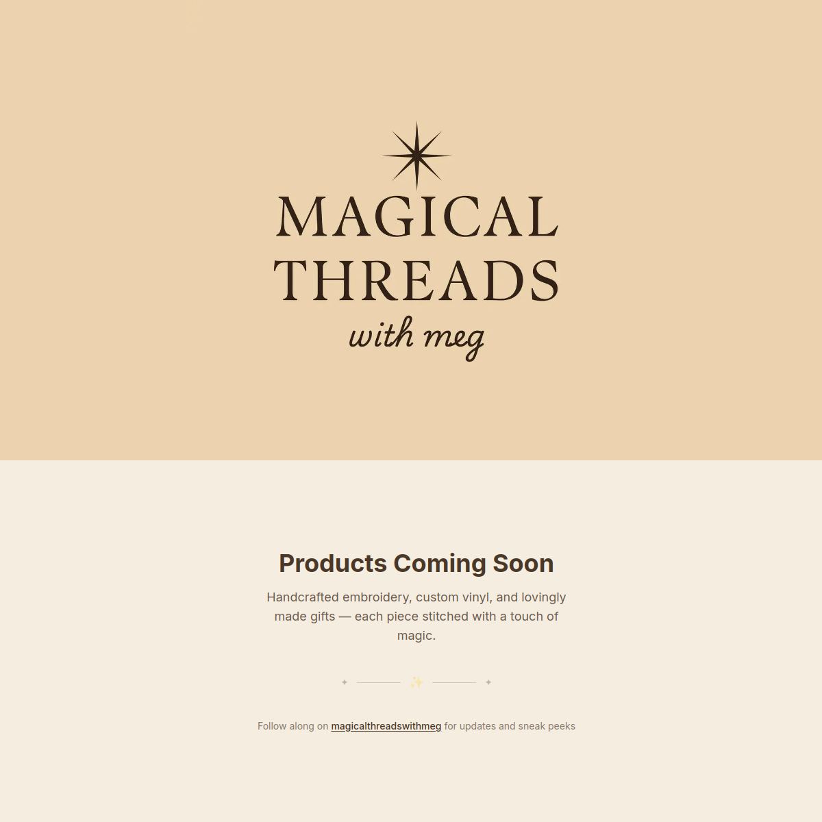 Magical Threads homepage preview