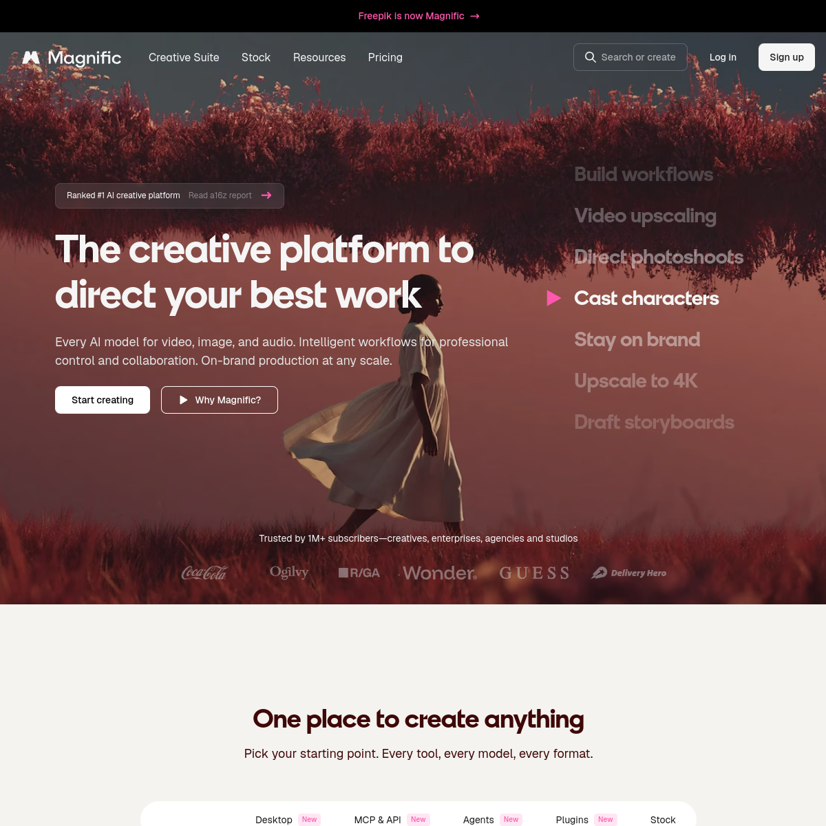 Screenshot of Magnific