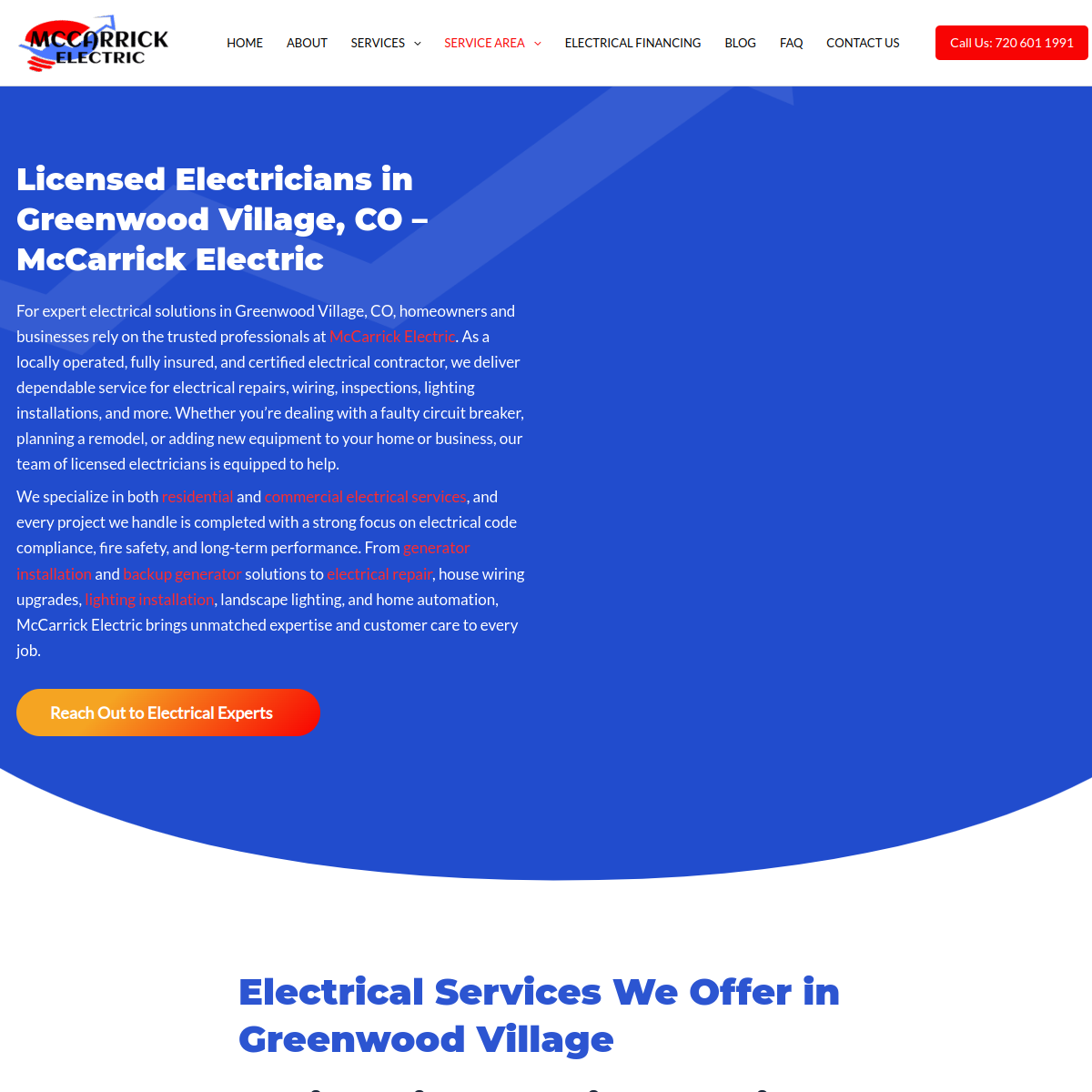 Screenshot of MCCARRICK ELECTRIC LLC