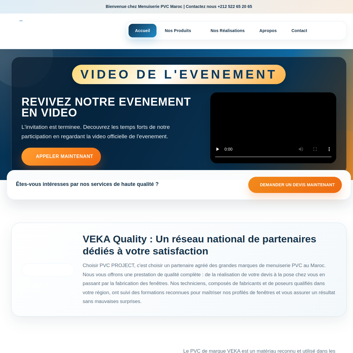Aperçu du site menuiseriepvcmaroc.com