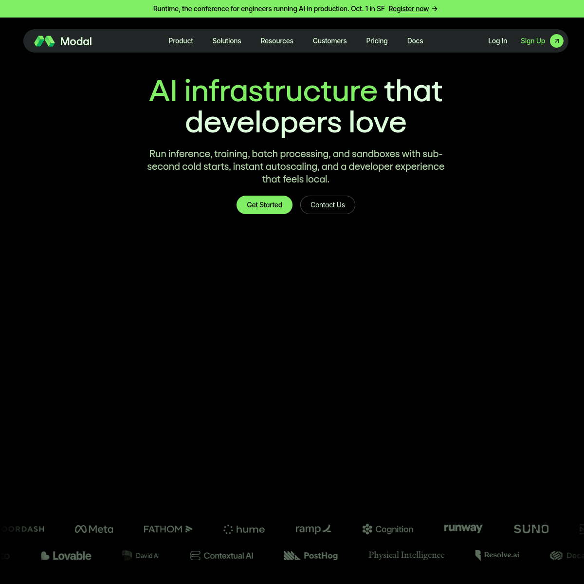 Screenshot of Modal