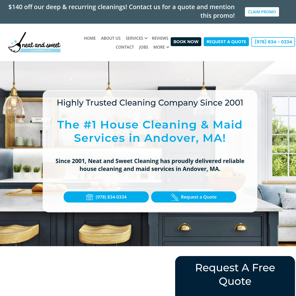 Screenshot of Neat and sweet cleaning