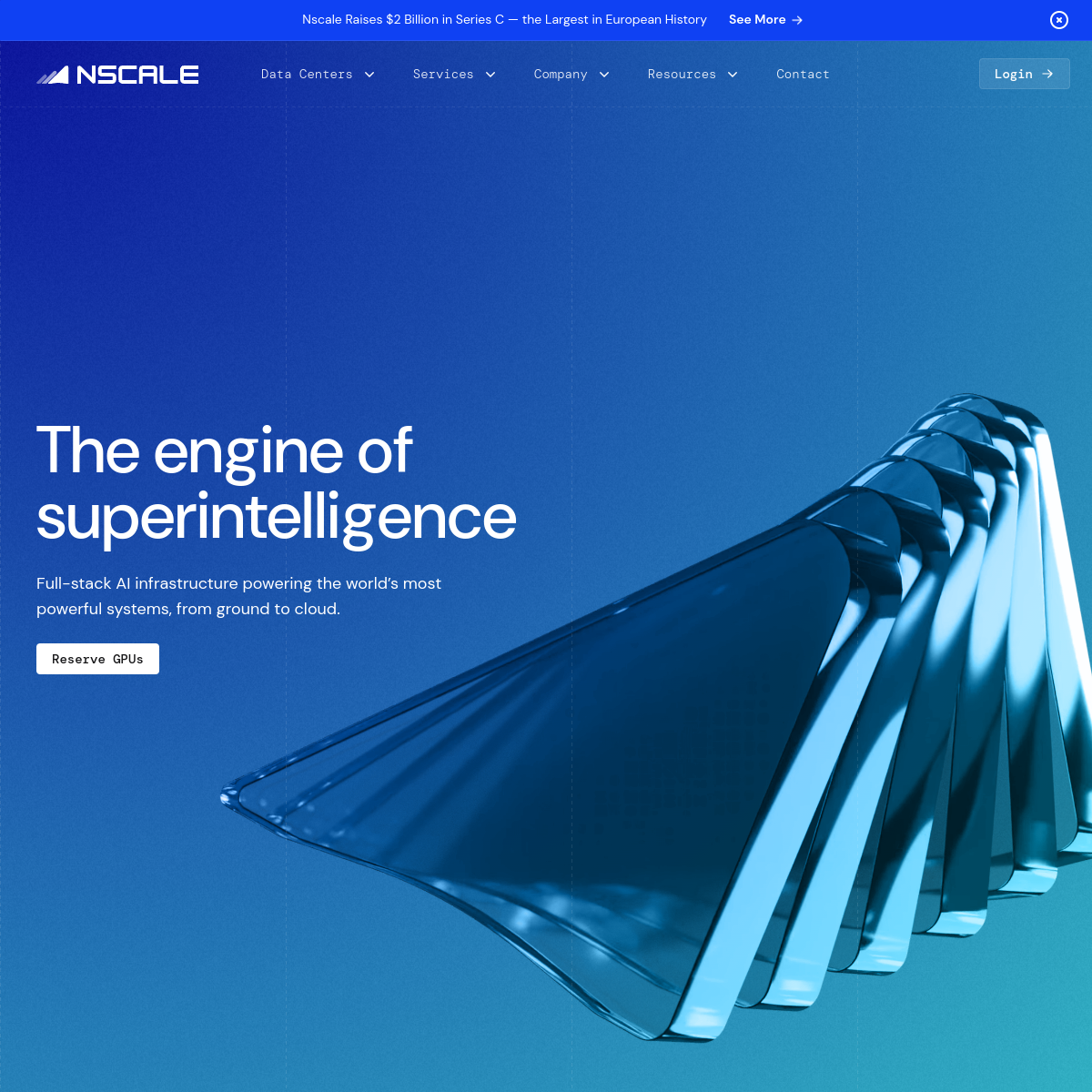 Nscale 官网截图
