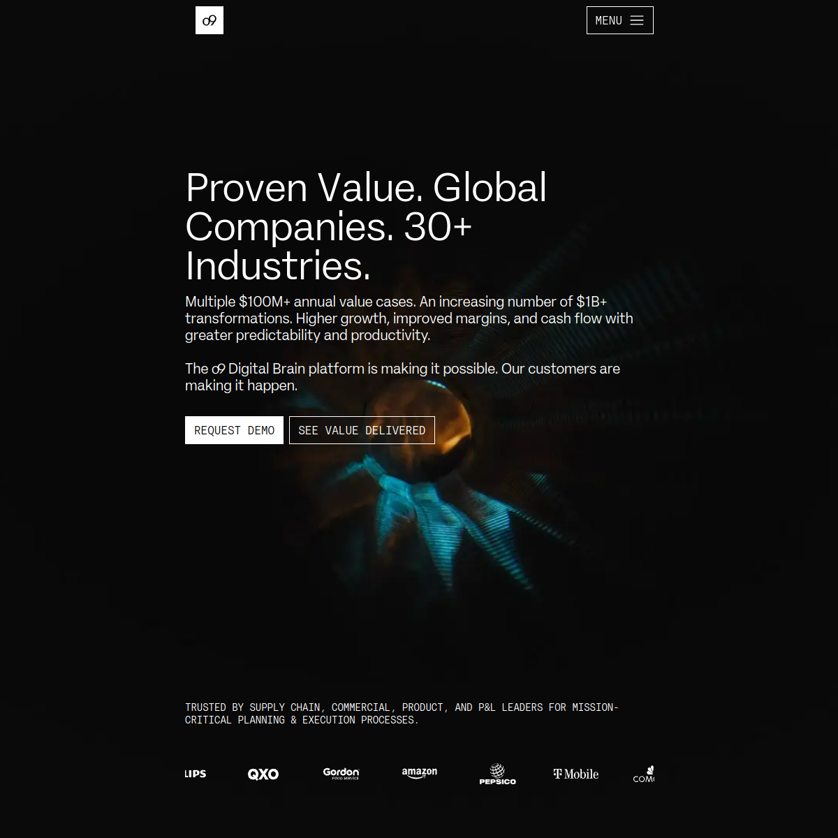 Screenshot of o9 Solutions