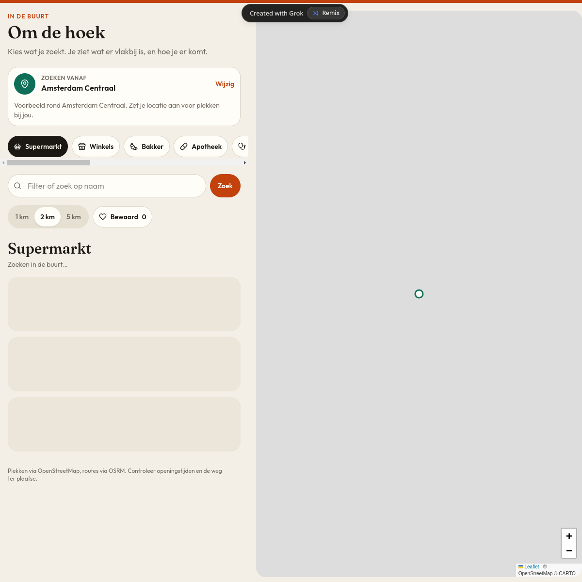Screenshot of Om de hoek