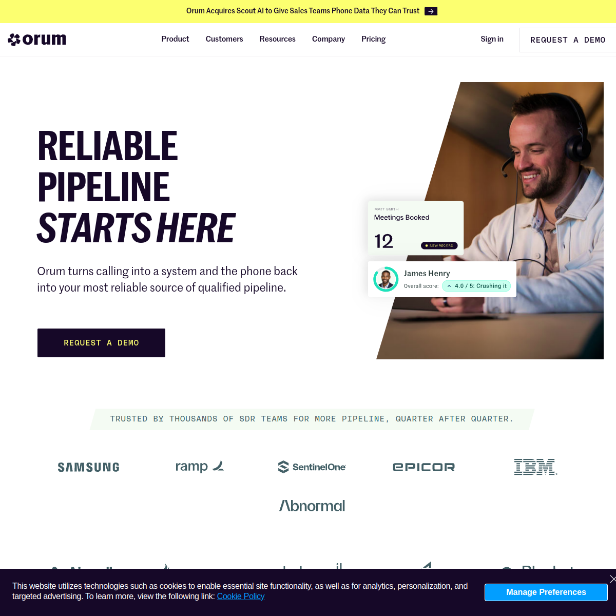 Screenshot of Orum