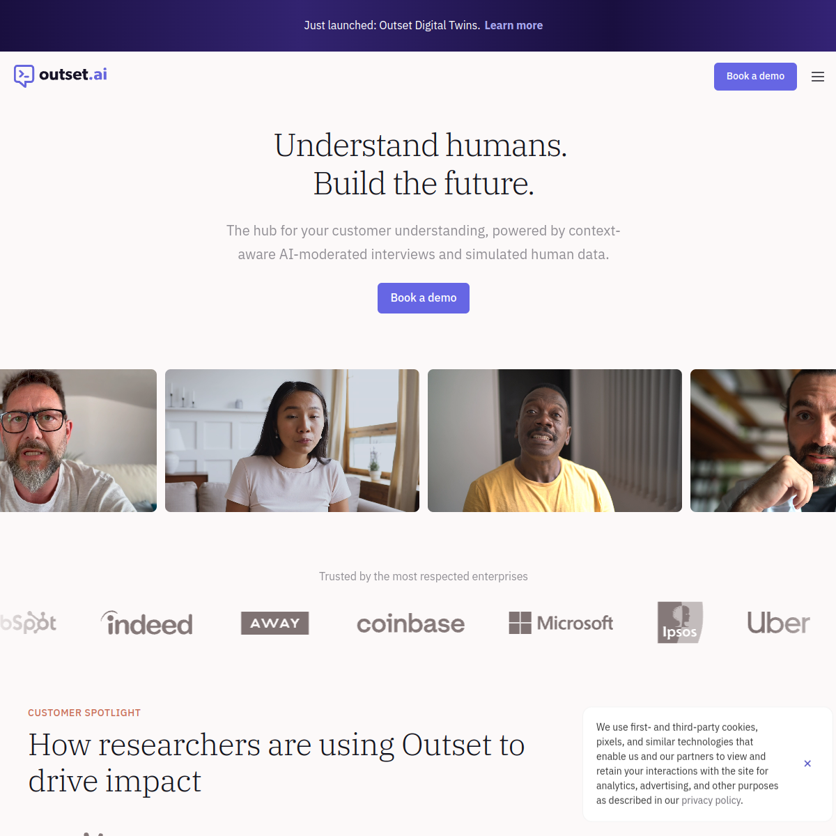 Screenshot of Outset