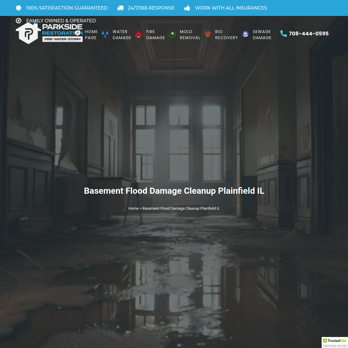 Screenshot of Parkside Restoration