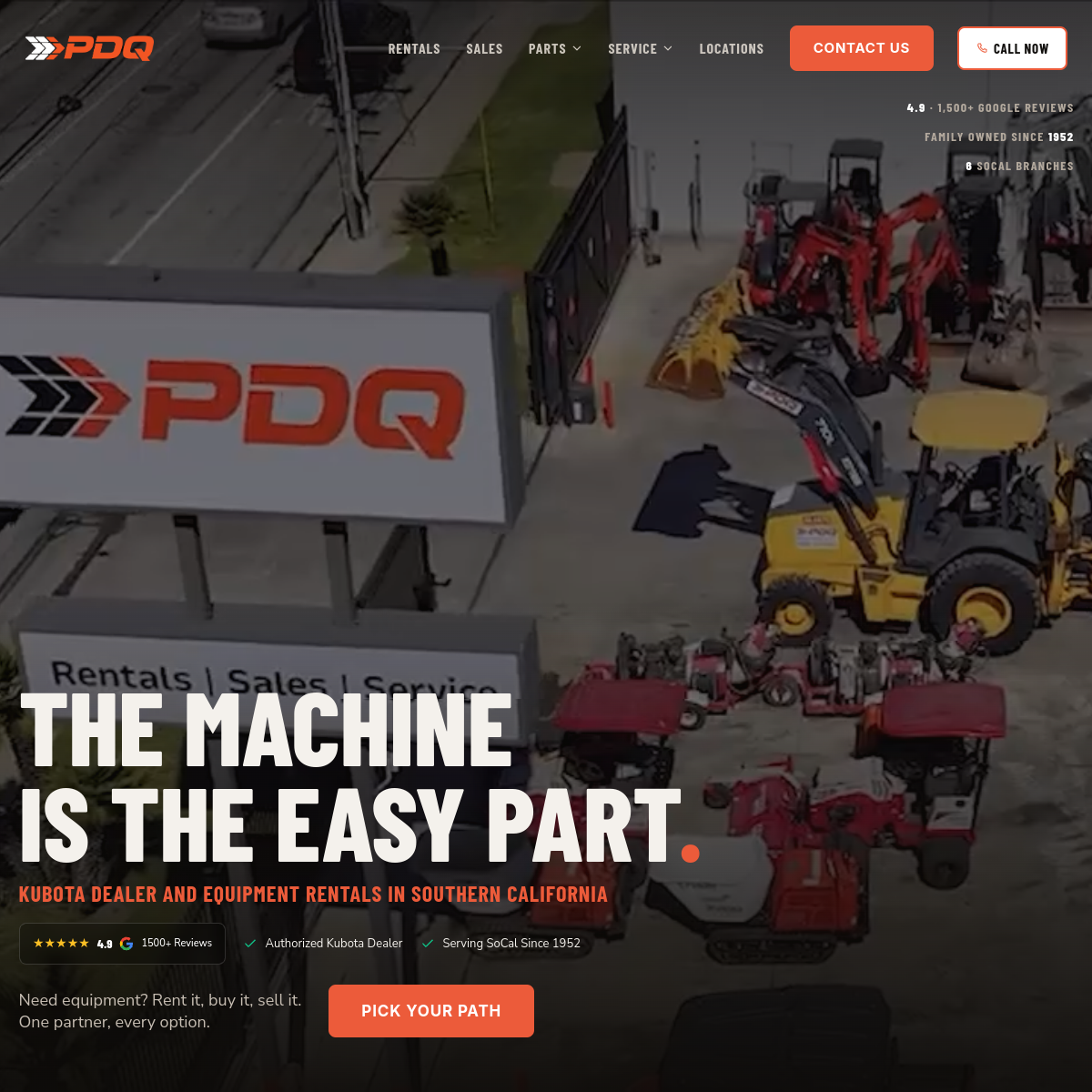 Screenshot of PDQ Equipment