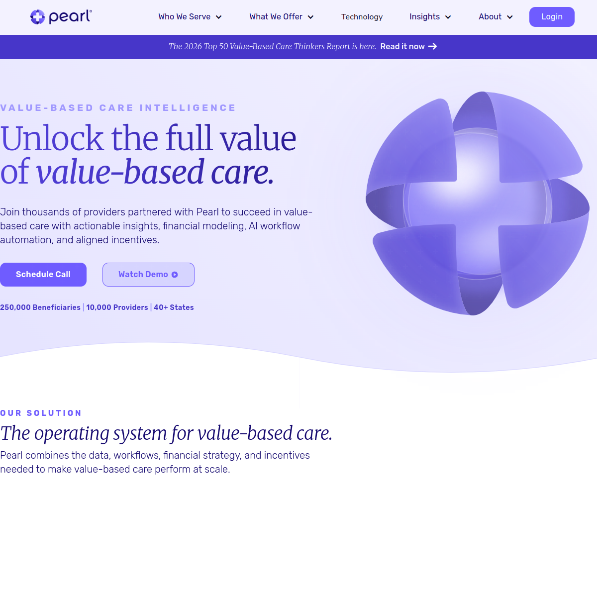 Pearl Health homepage