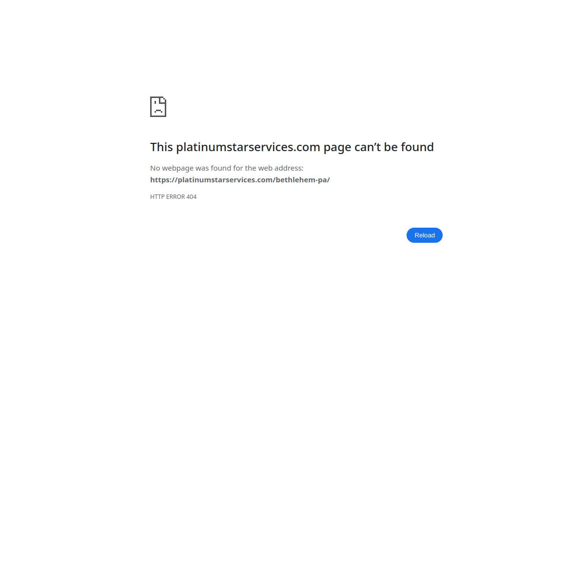 Screenshot of Platinum Star Cleaning Services