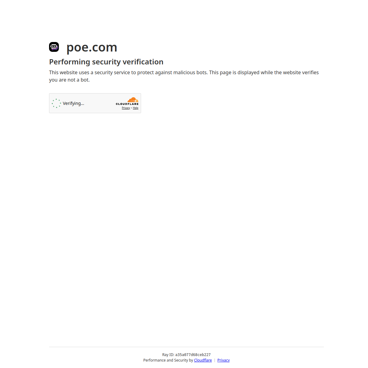 Screenshot of Poe