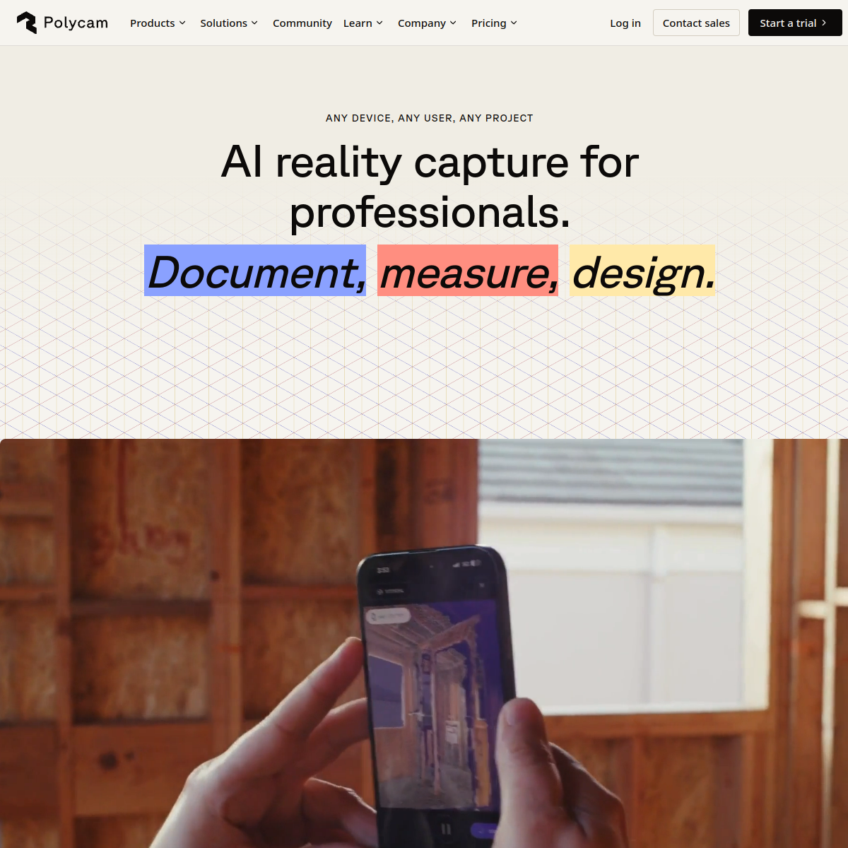 Screenshot of Polycam