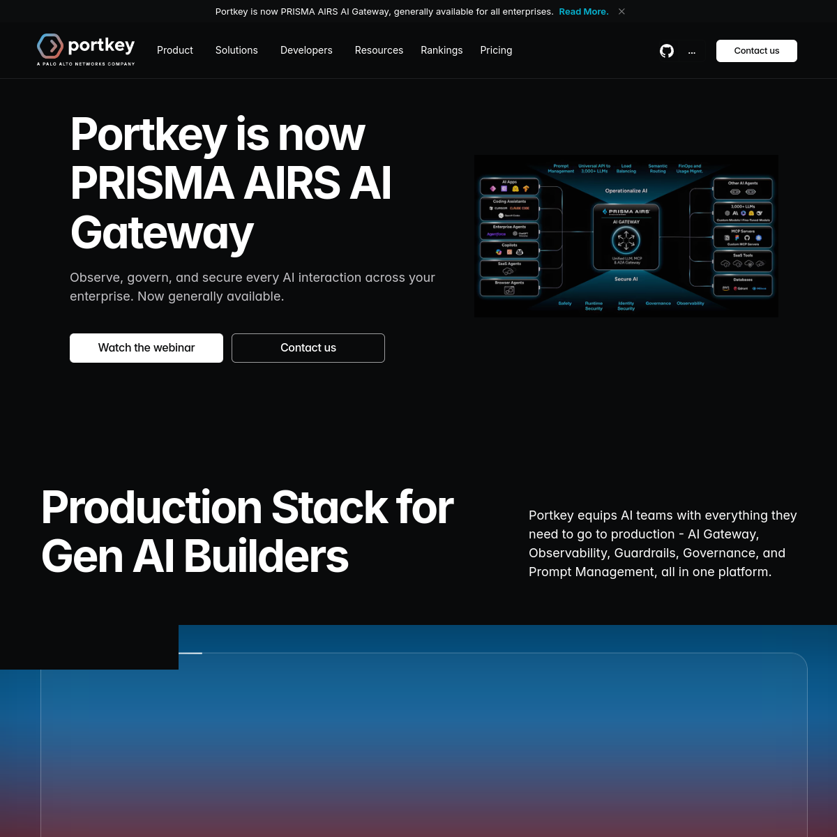 Screenshot of Portkey AI