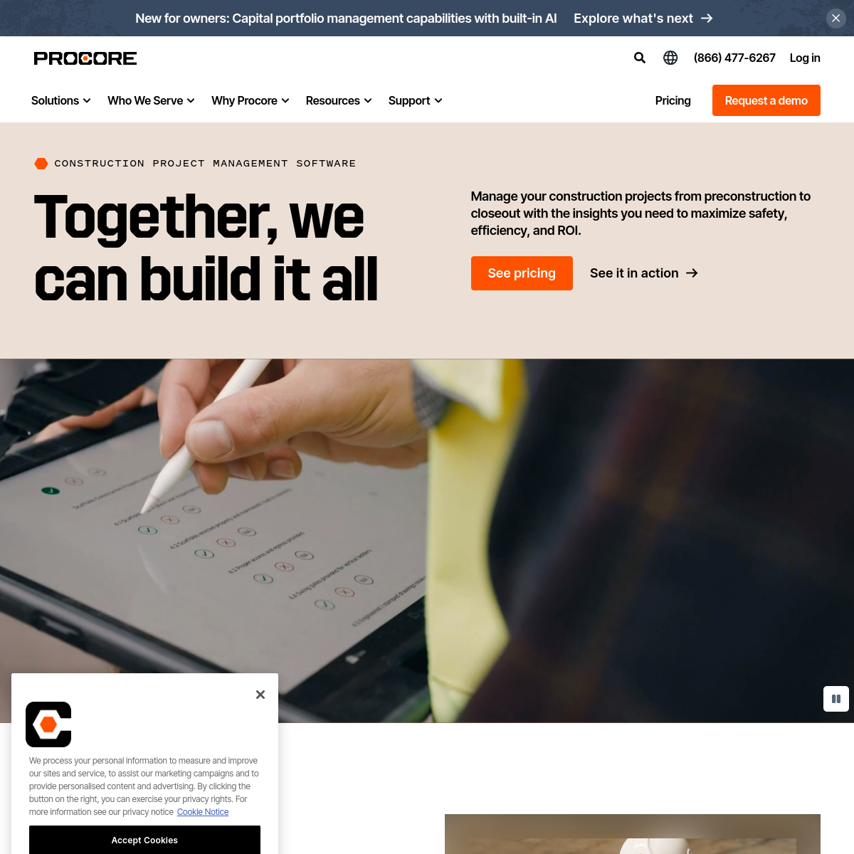 Screenshot of Procore