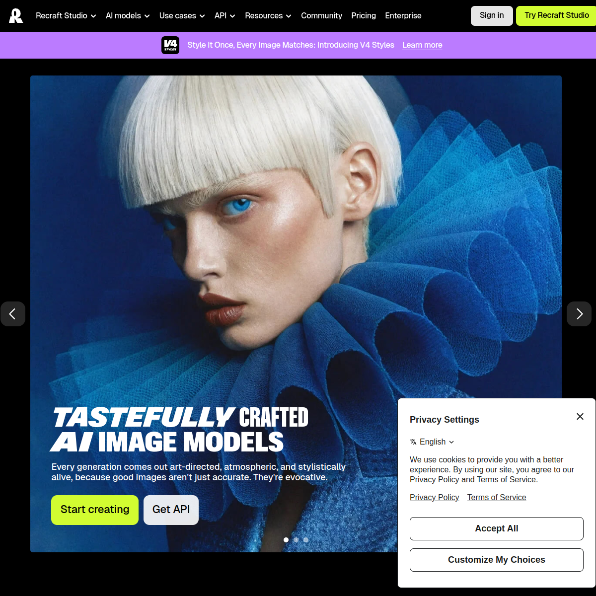 Screenshot of Recraft