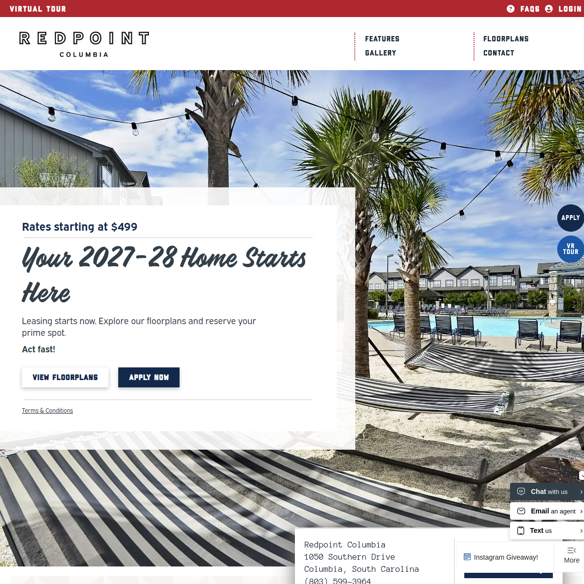 Screenshot of Redpoint Columbia
