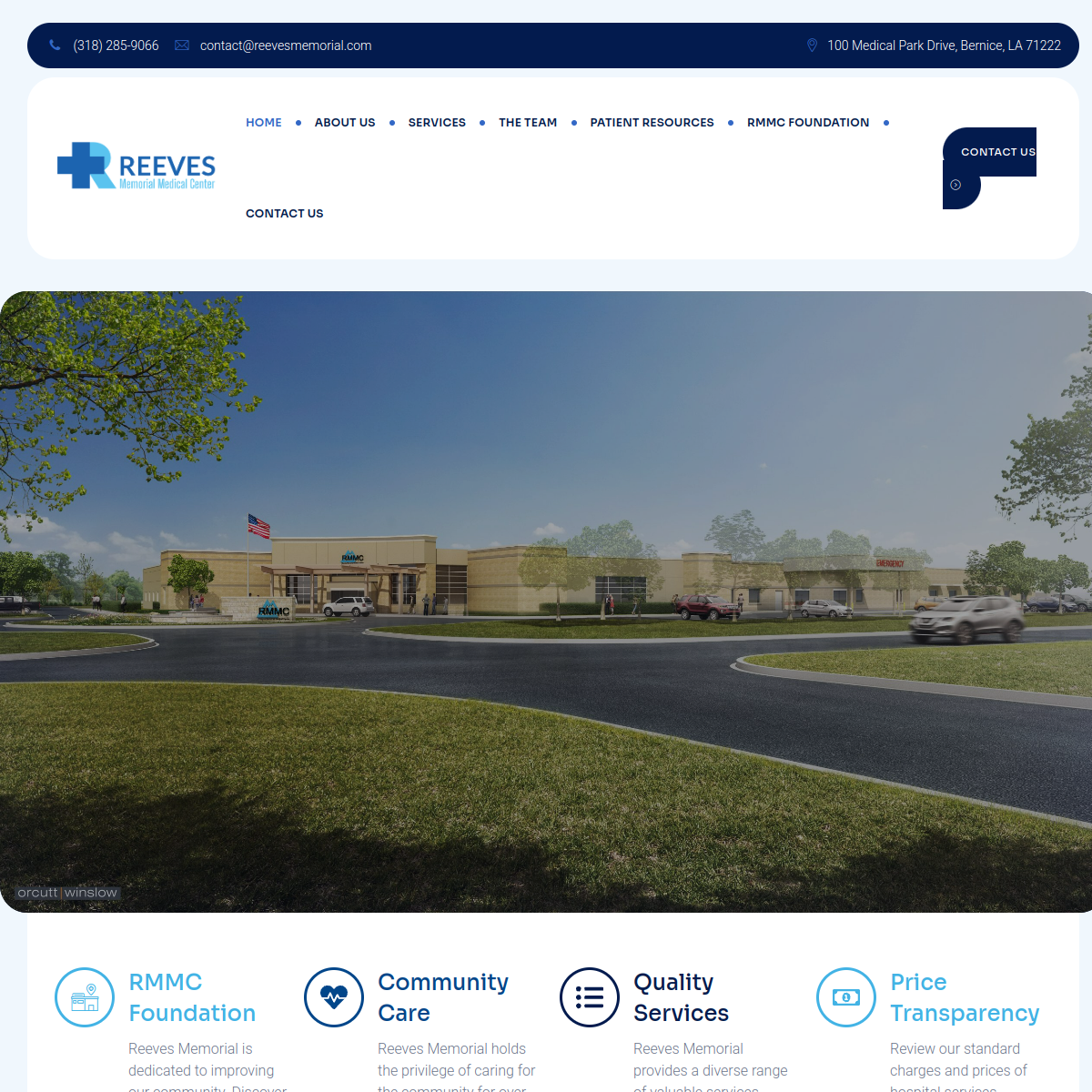 Screenshot of Reeves Memorial Medical Center