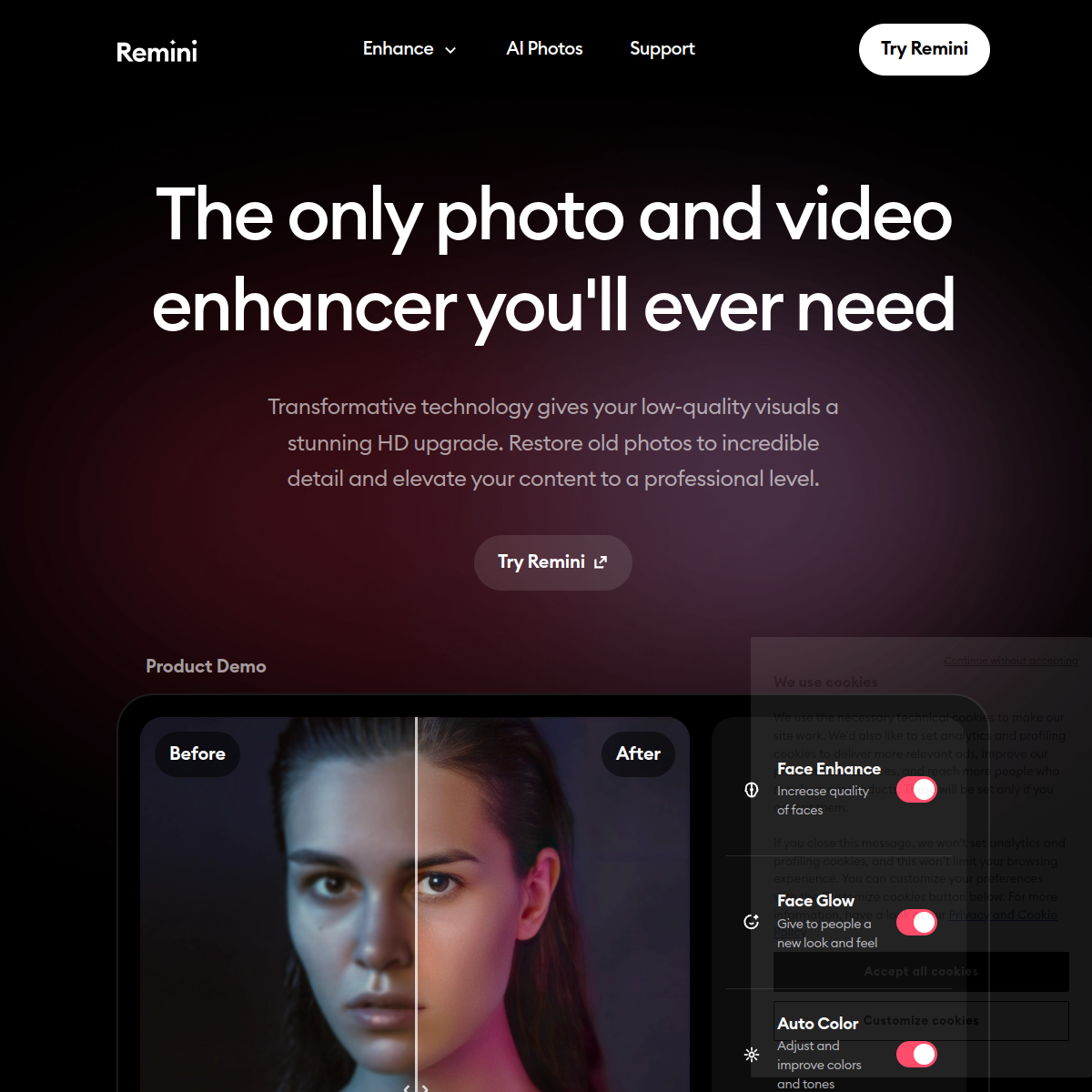 Screenshot of Remini