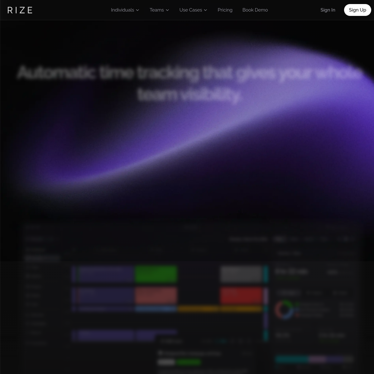 Screenshot of Rize