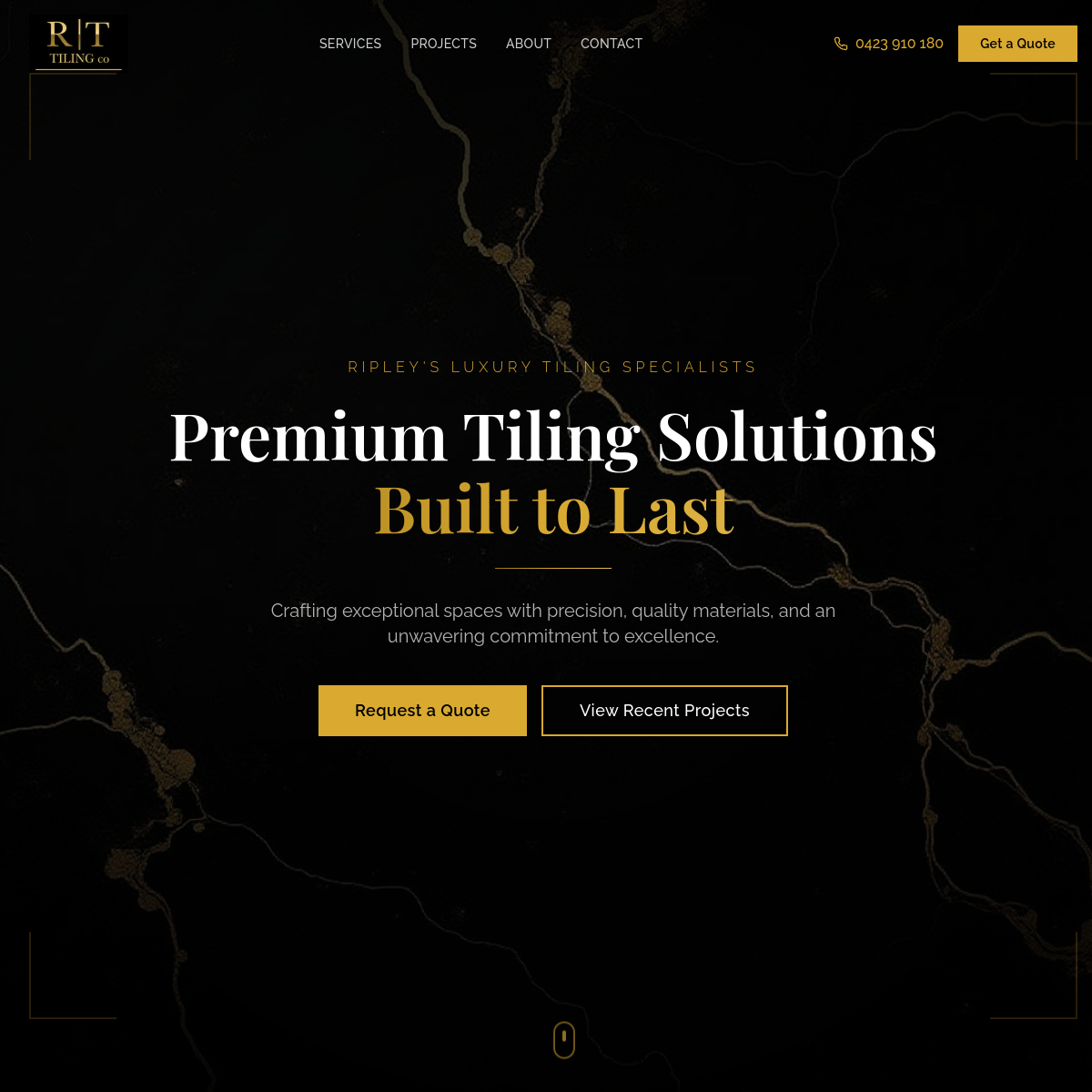 RT Tiling Co - Brisbane Web Design project
