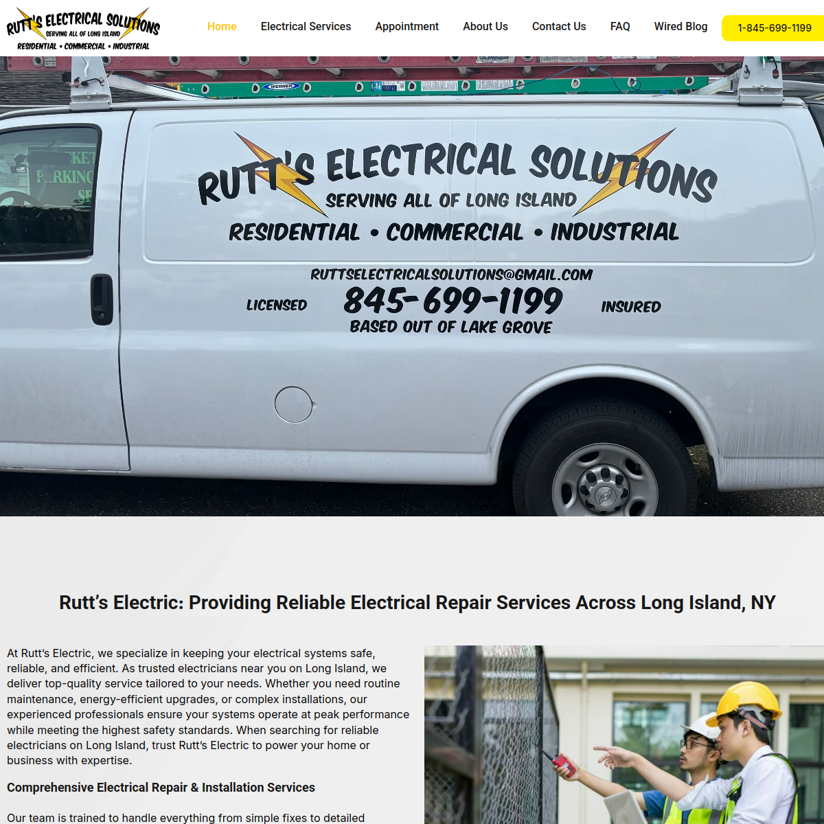 Screenshot of Rutts Electric