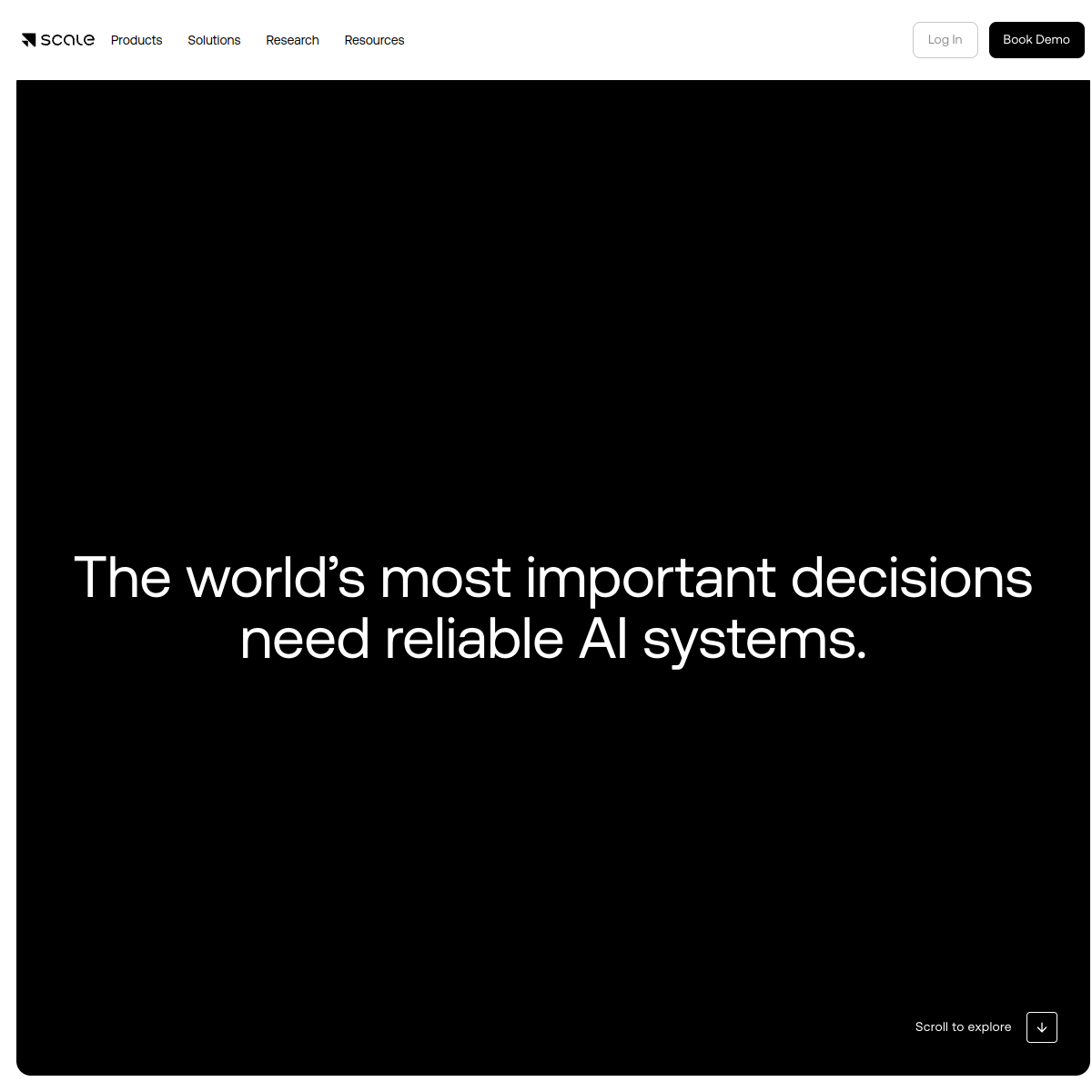 Scale AI 官网截图