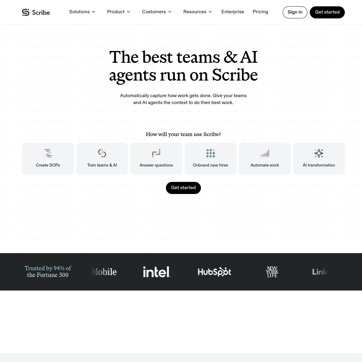 Screenshot of Scribe
