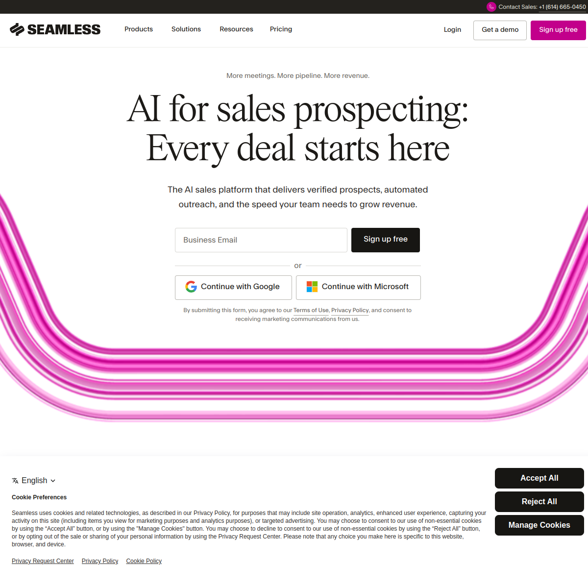 Screenshot of Seamless.AI