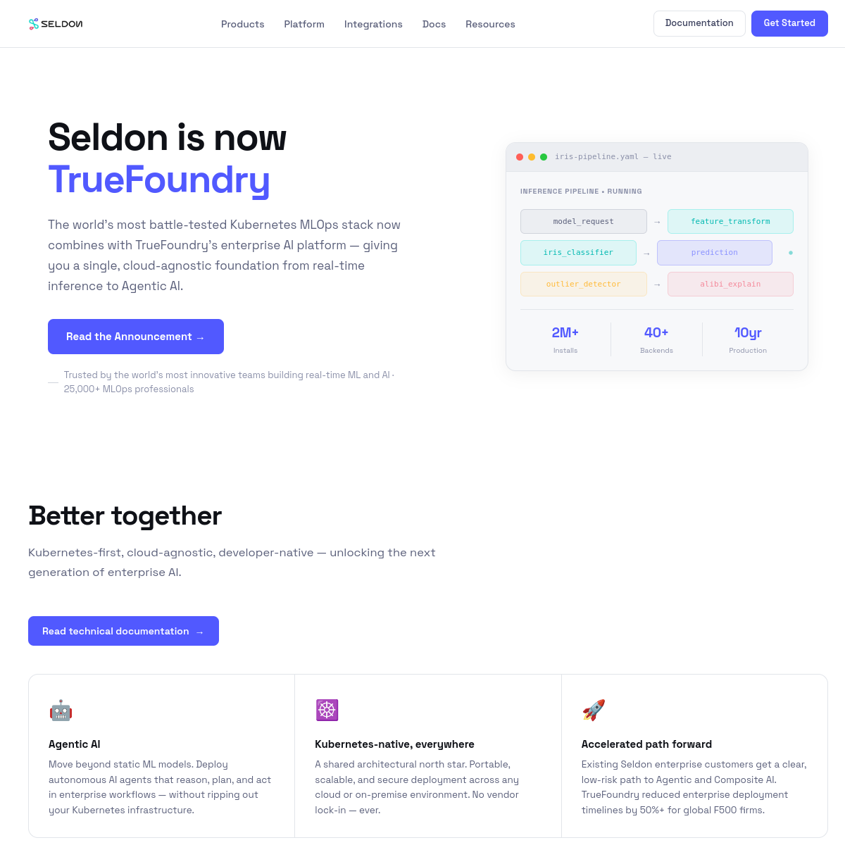 Seldon 官网截图