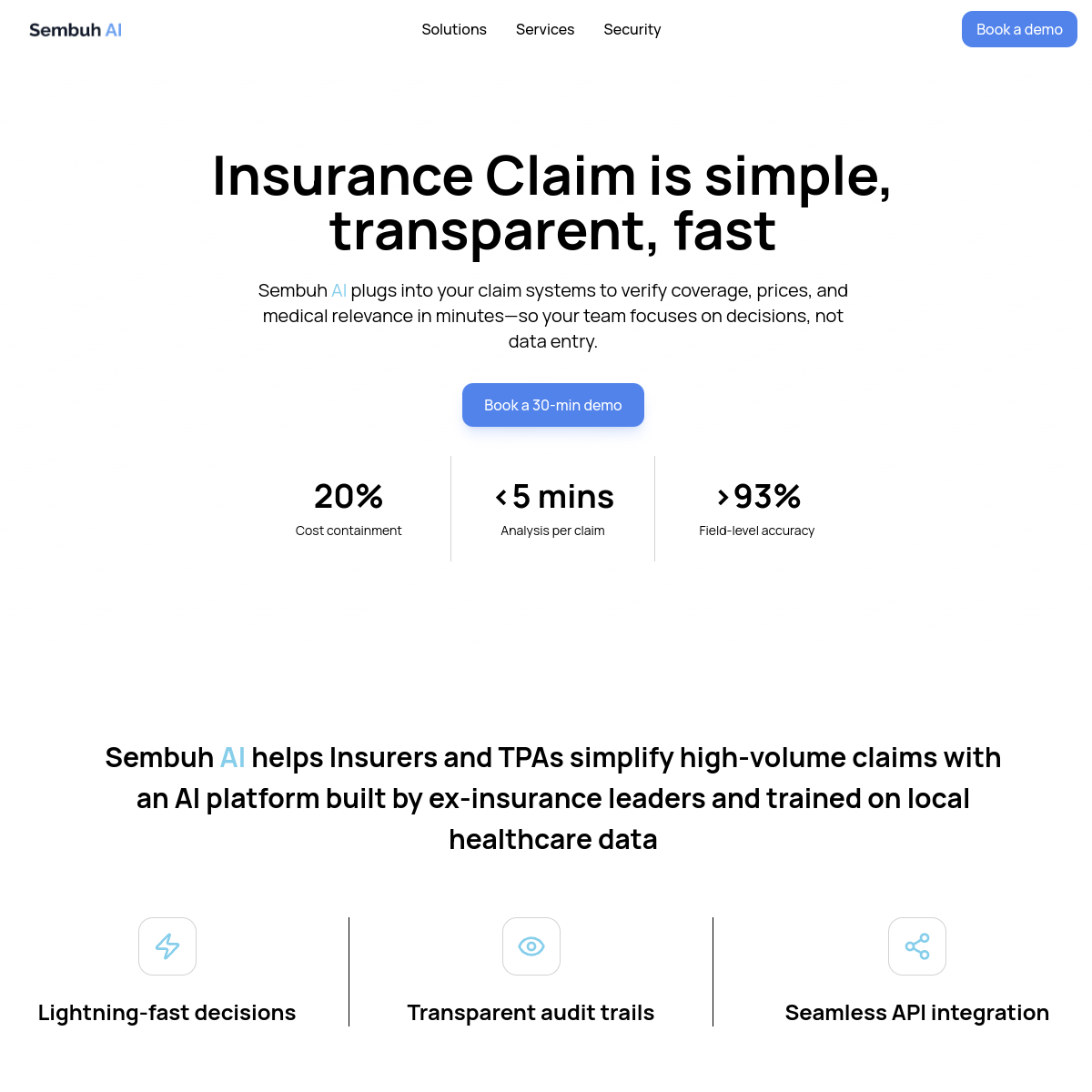 Sembuh AI 官网截图