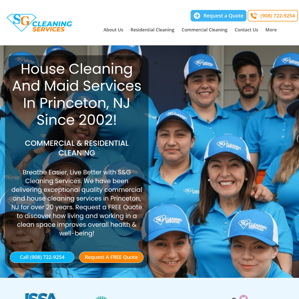 Screenshot of S&G Cleaning Services
