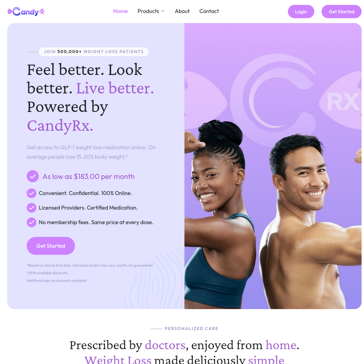 CandyRX website by Phantom Era — live site preview of shopcandyrx.com