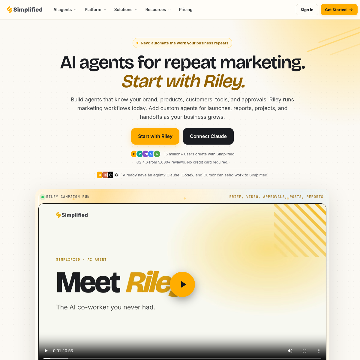Screenshot of Simplified