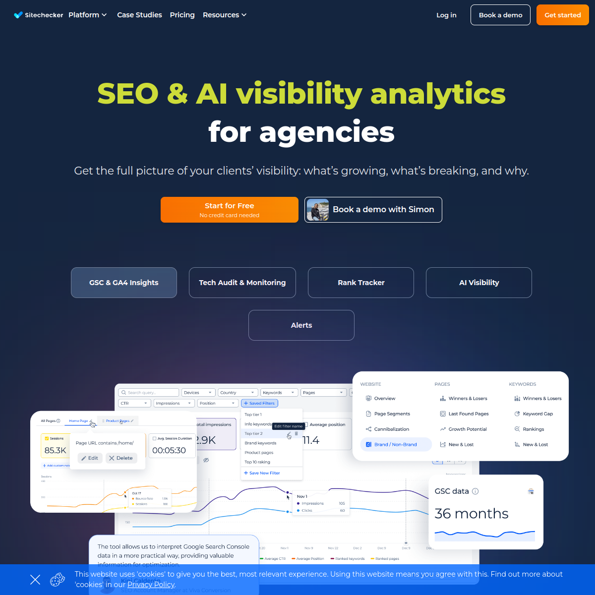 Live screenshot of sitechecker.pro