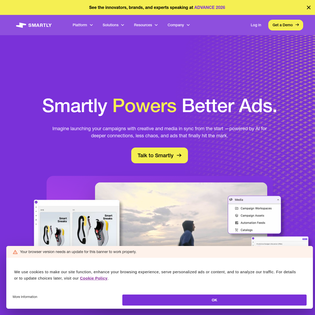 Screenshot of Smartly.io