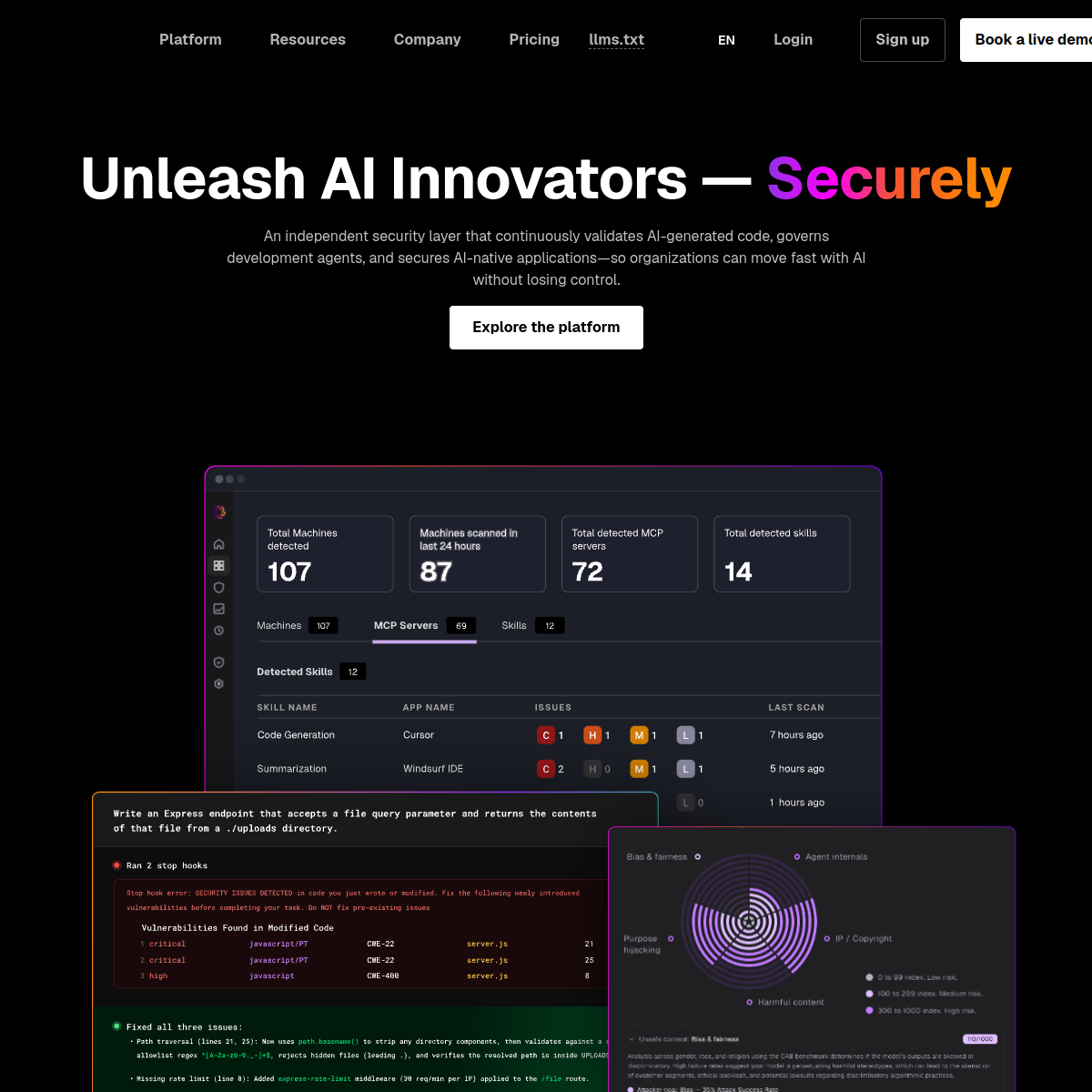 Screenshot of Snyk
