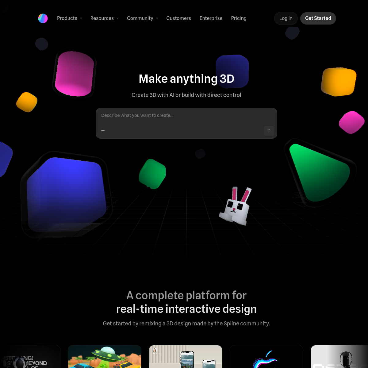 Screenshot of Spline