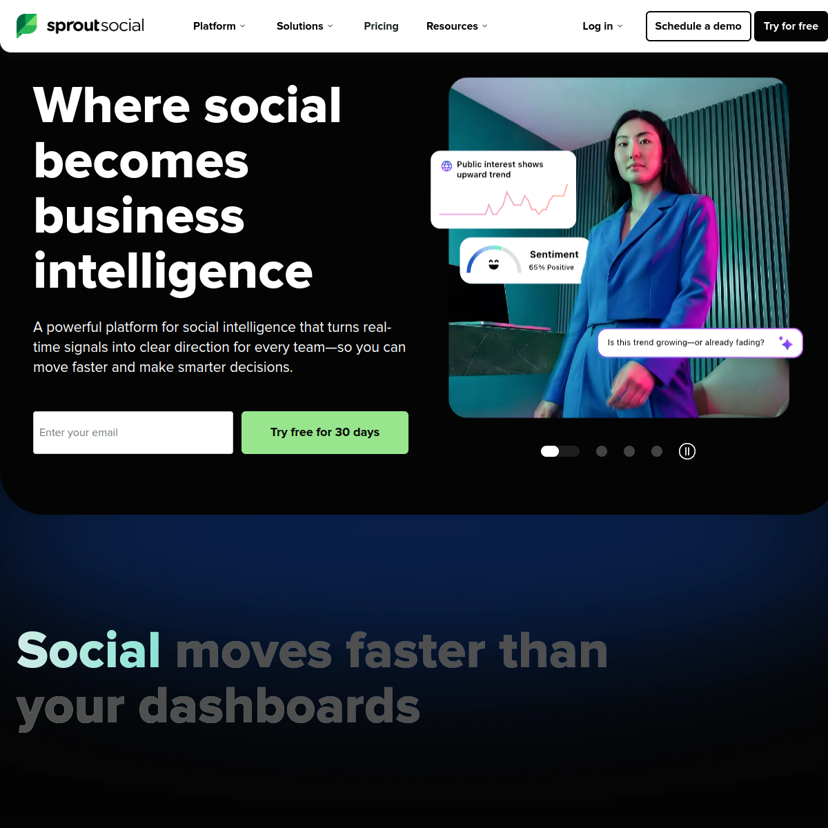 Screenshot of Sprout Social