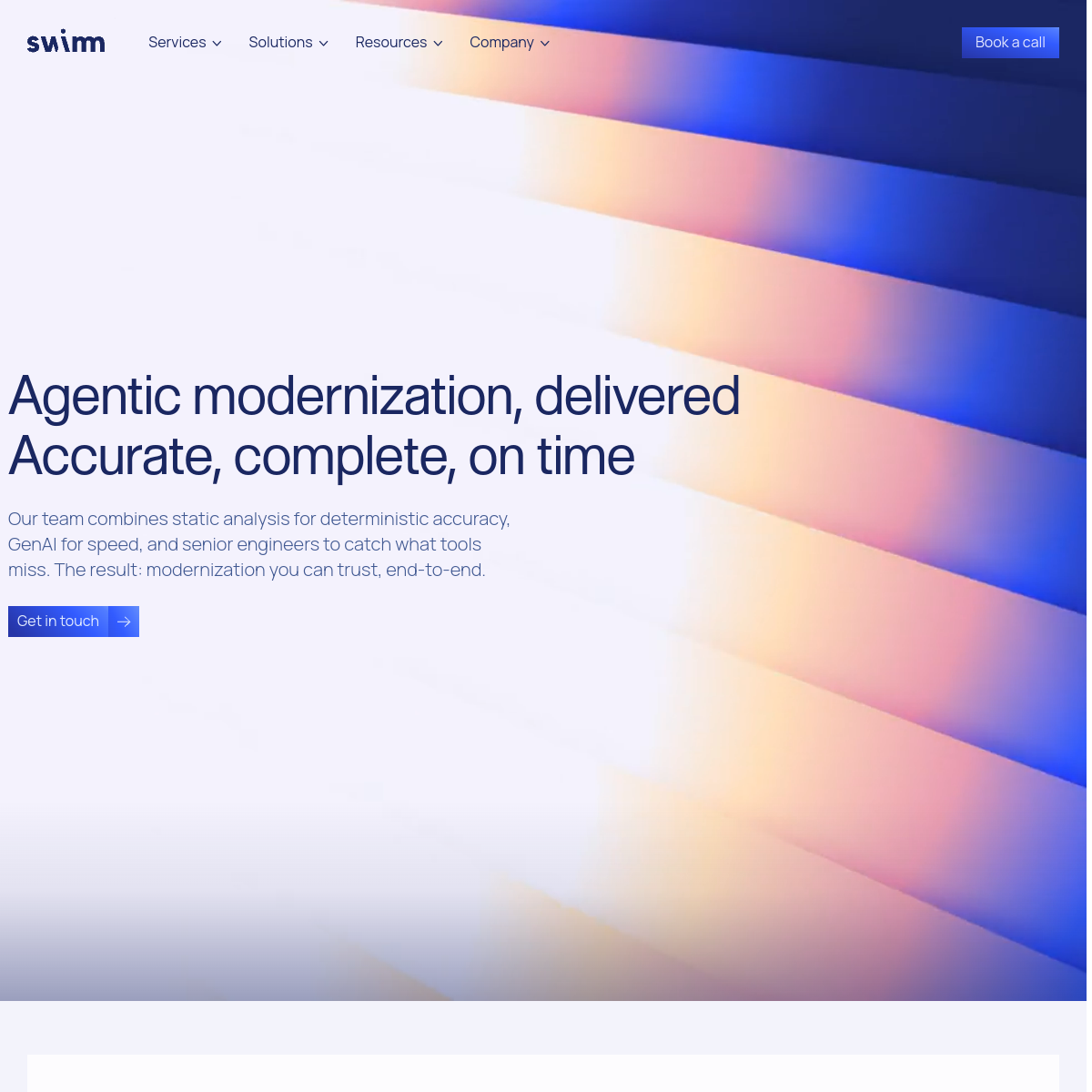 Screenshot of Swimm