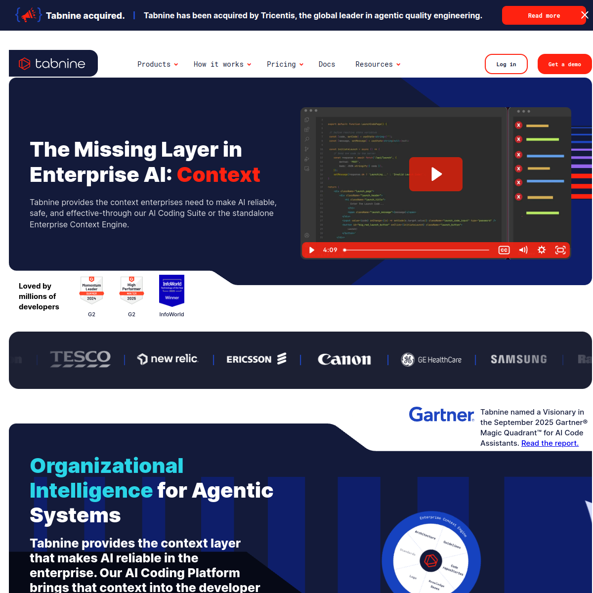 Screenshot of Tabnine