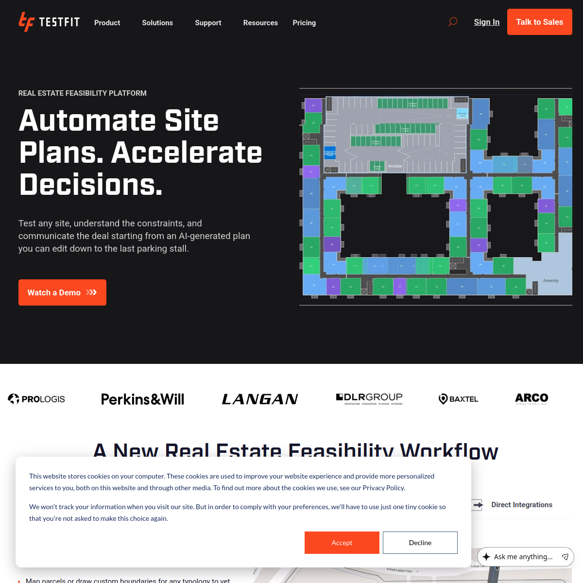 Screenshot of TestFit