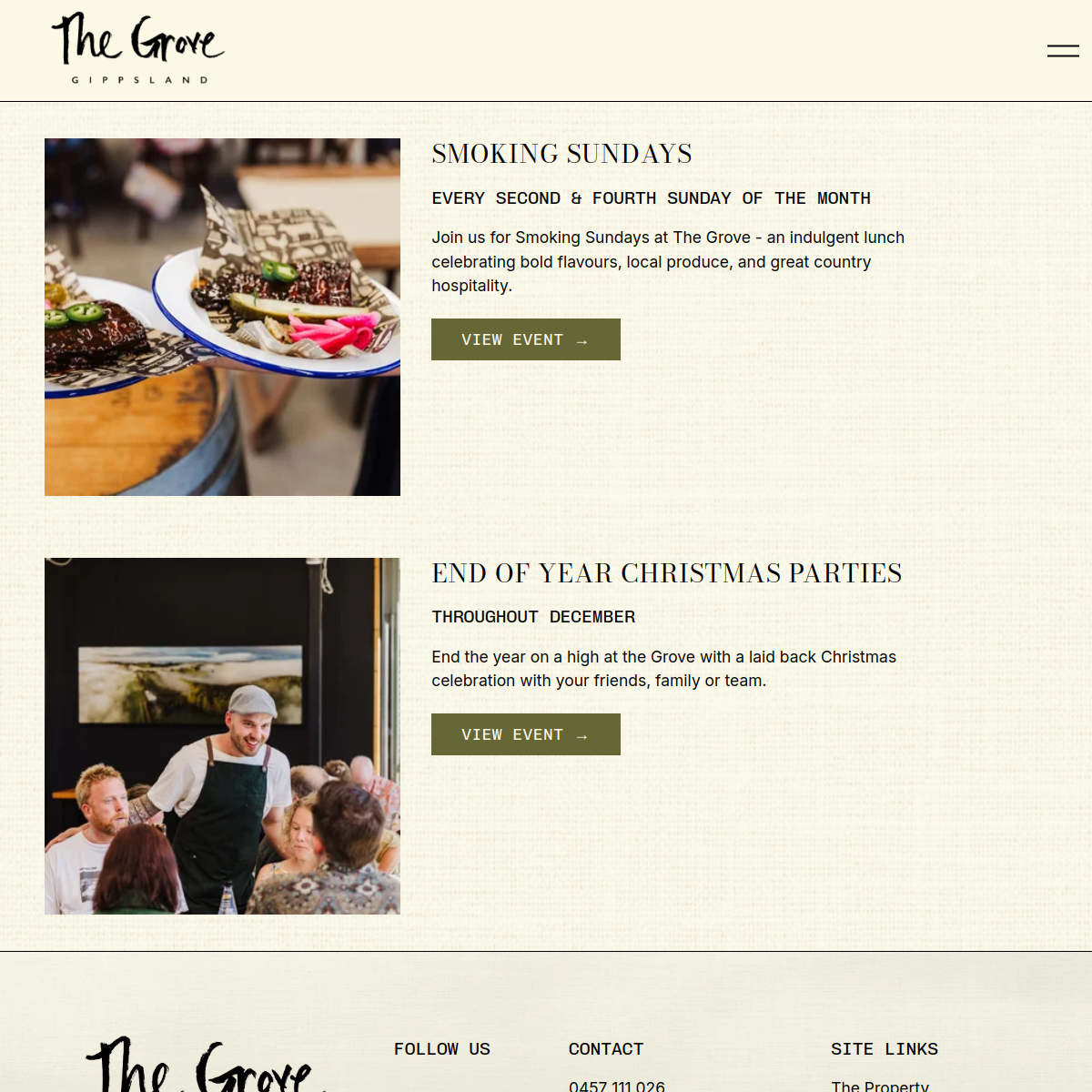 Screenshot of The Grove Gippsland