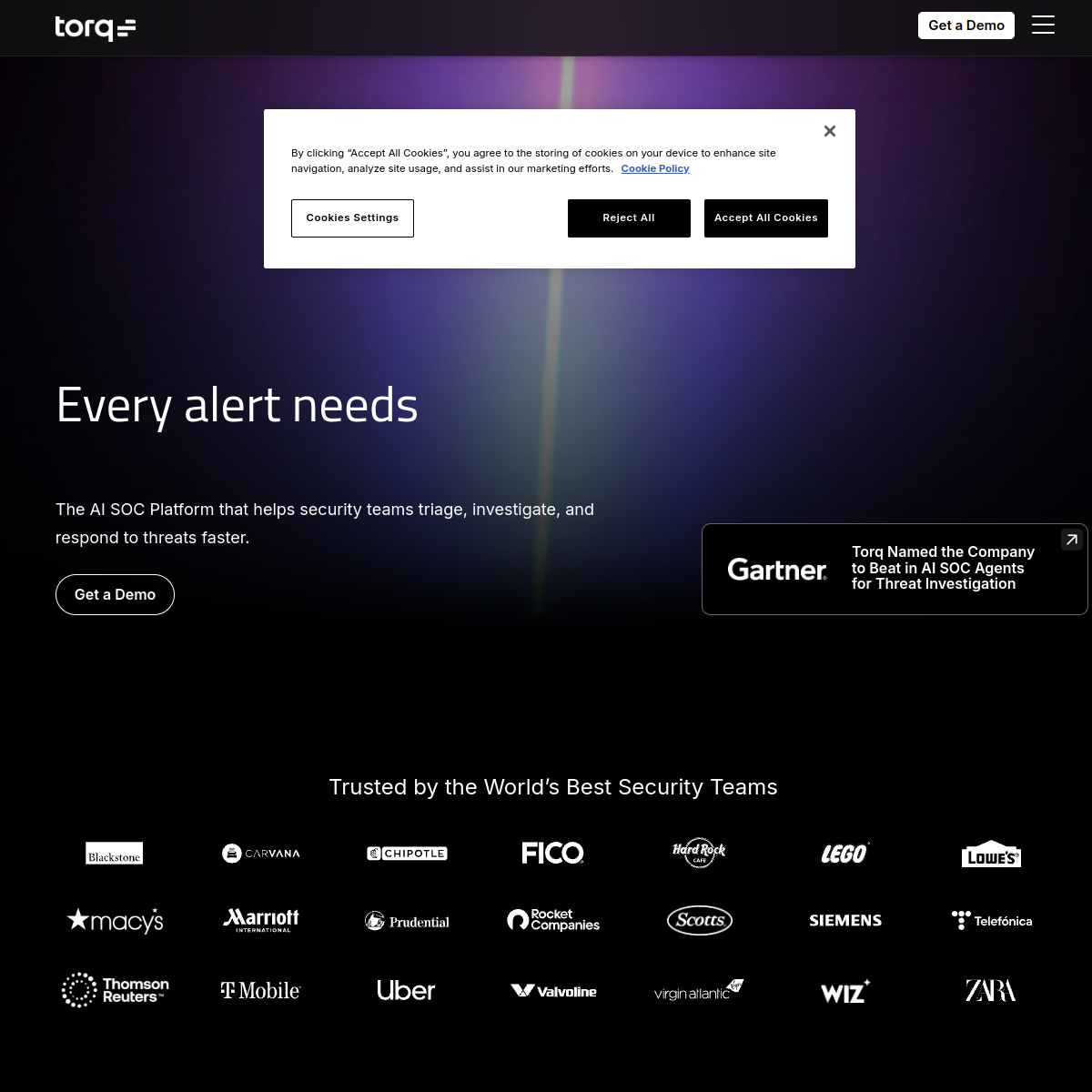 Screenshot of Torq
