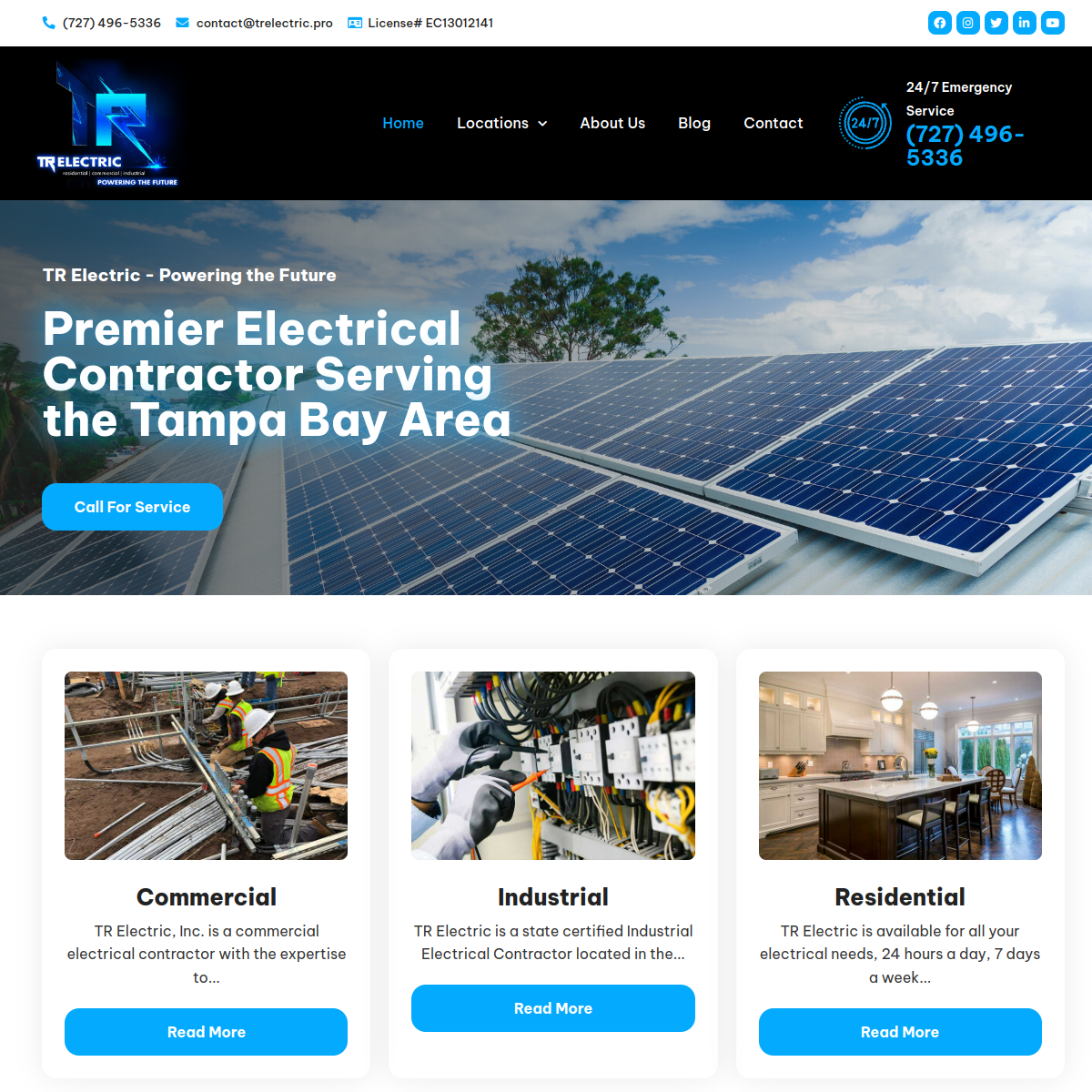 Screenshot of TR Electric
