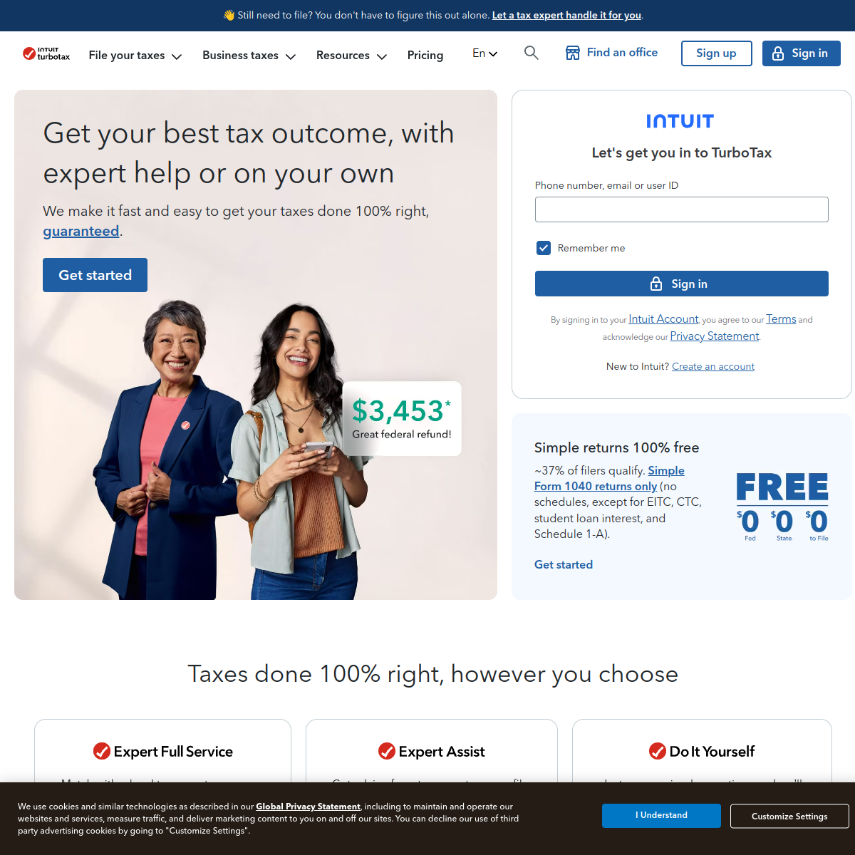 Screenshot of TurboTax