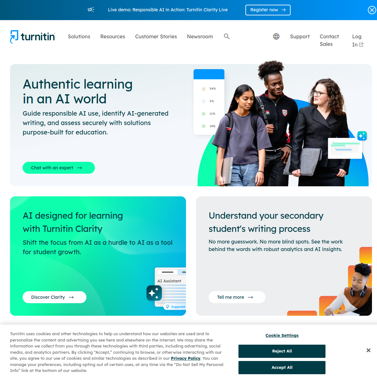 Screenshot of Turnitin