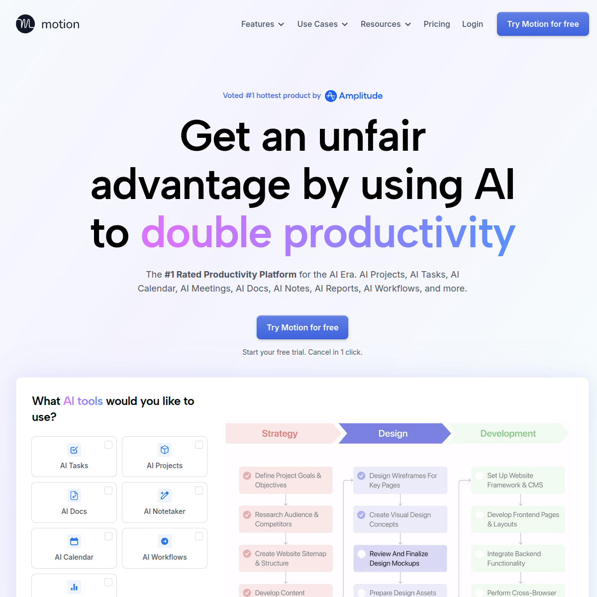 Screenshot of Motion