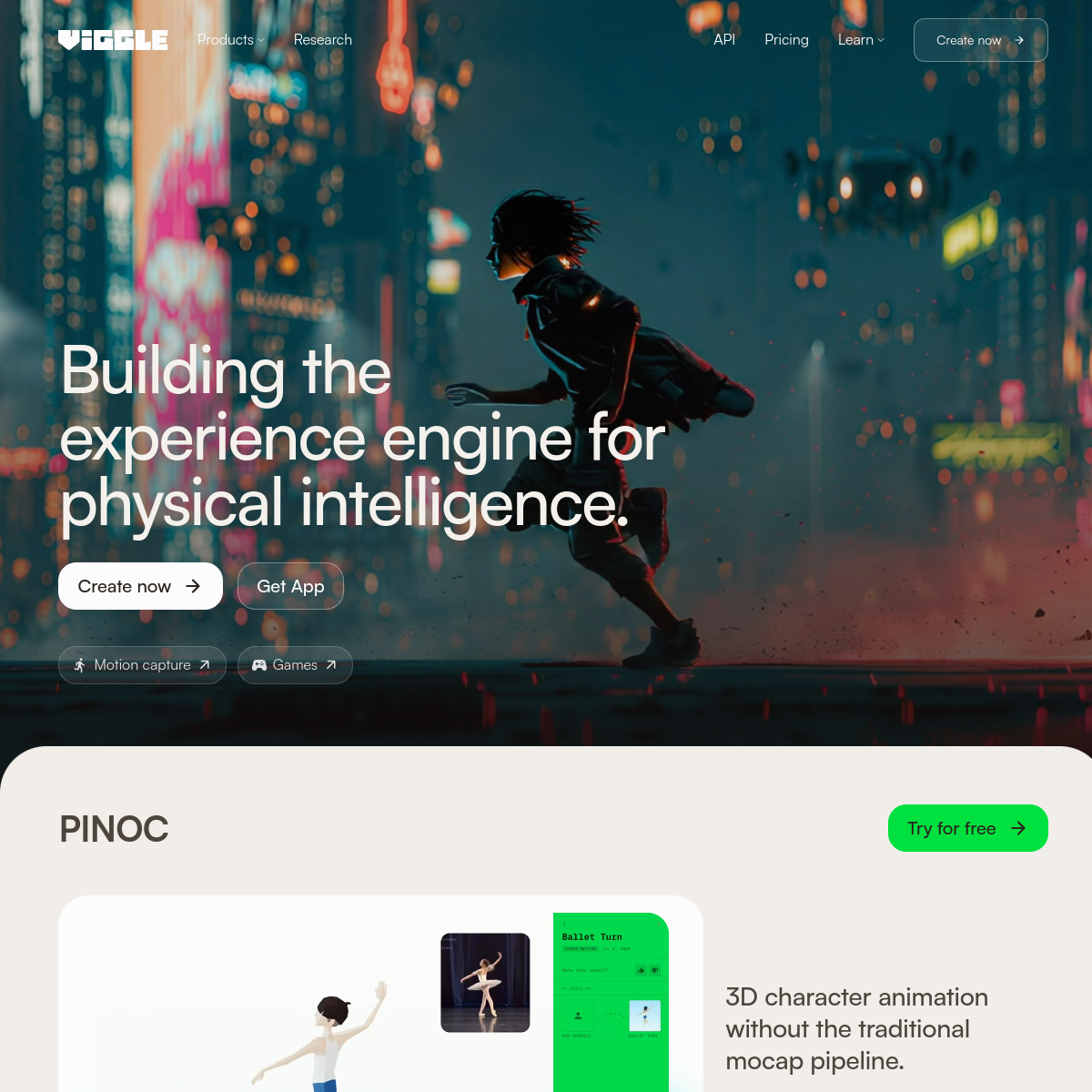 Screenshot of Viggle AI
